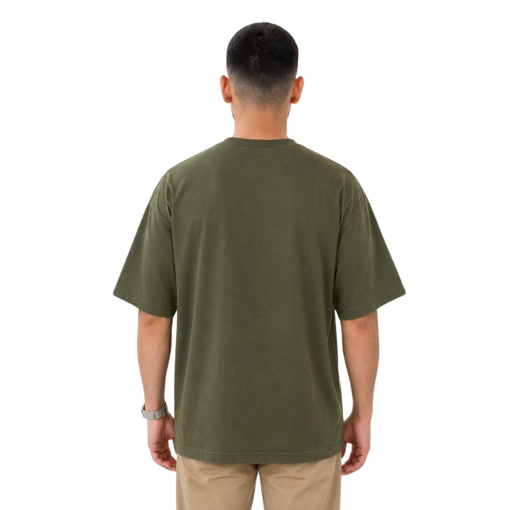 The Key to Success Oversized Graphic T-Shirt – Olive Green Tee