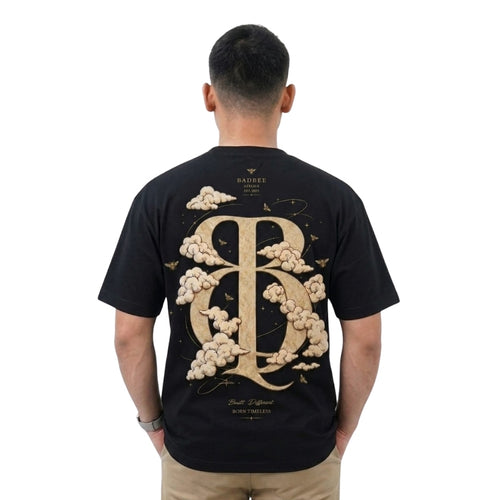BADBEE Oversized Graphic T-Shirt – Black Premium Cotton Streetwear Tee