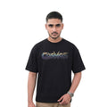 Cosmos Lion Graphic Oversized T-Shirt – Black Premium Cotton Tee for Men