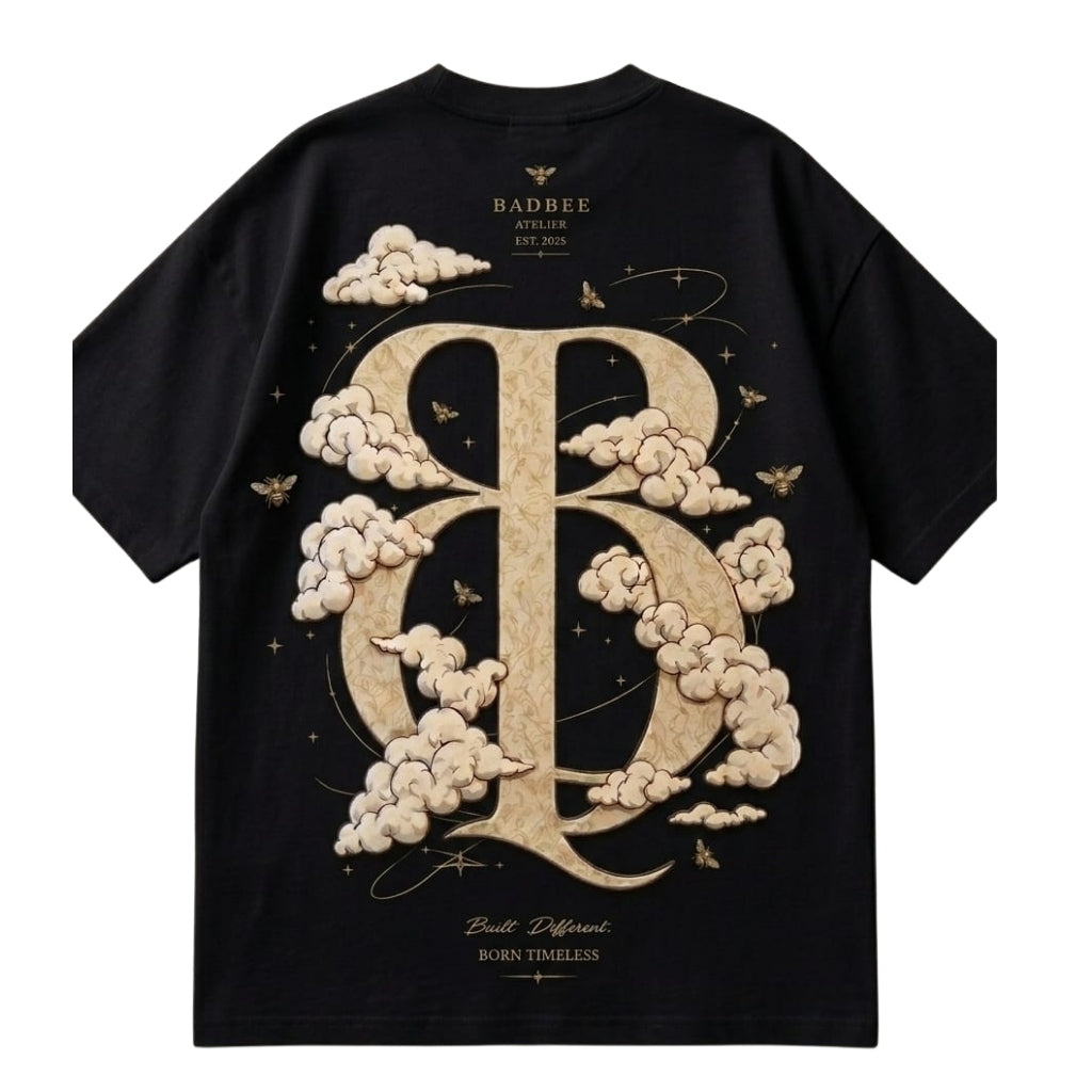 BADBEE Oversized Graphic T-Shirt – Black Premium Cotton Streetwear Tee