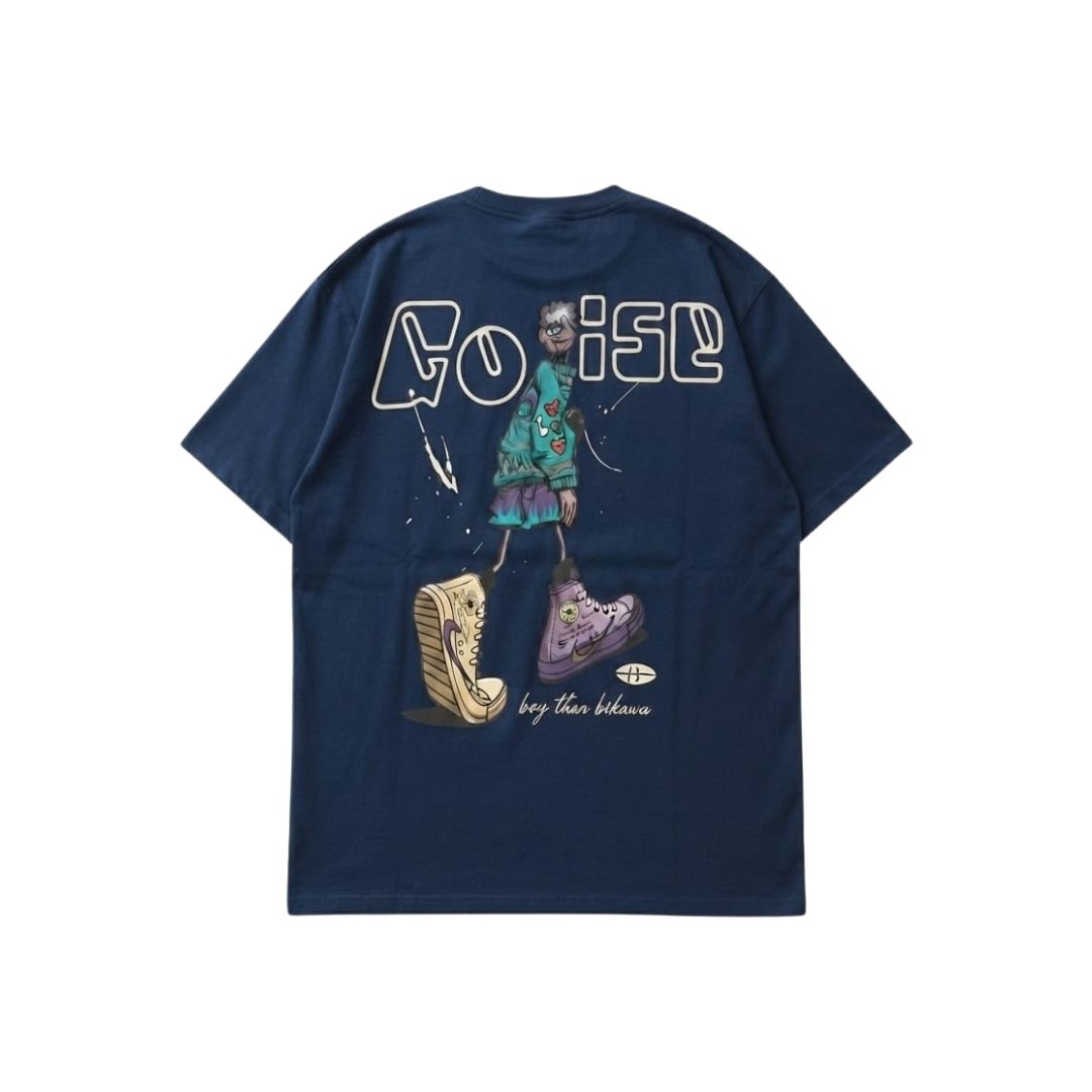 Go Rise Graphic Oversized T-Shirt –  Premium Cotton Front & Back Print | Tee for Men