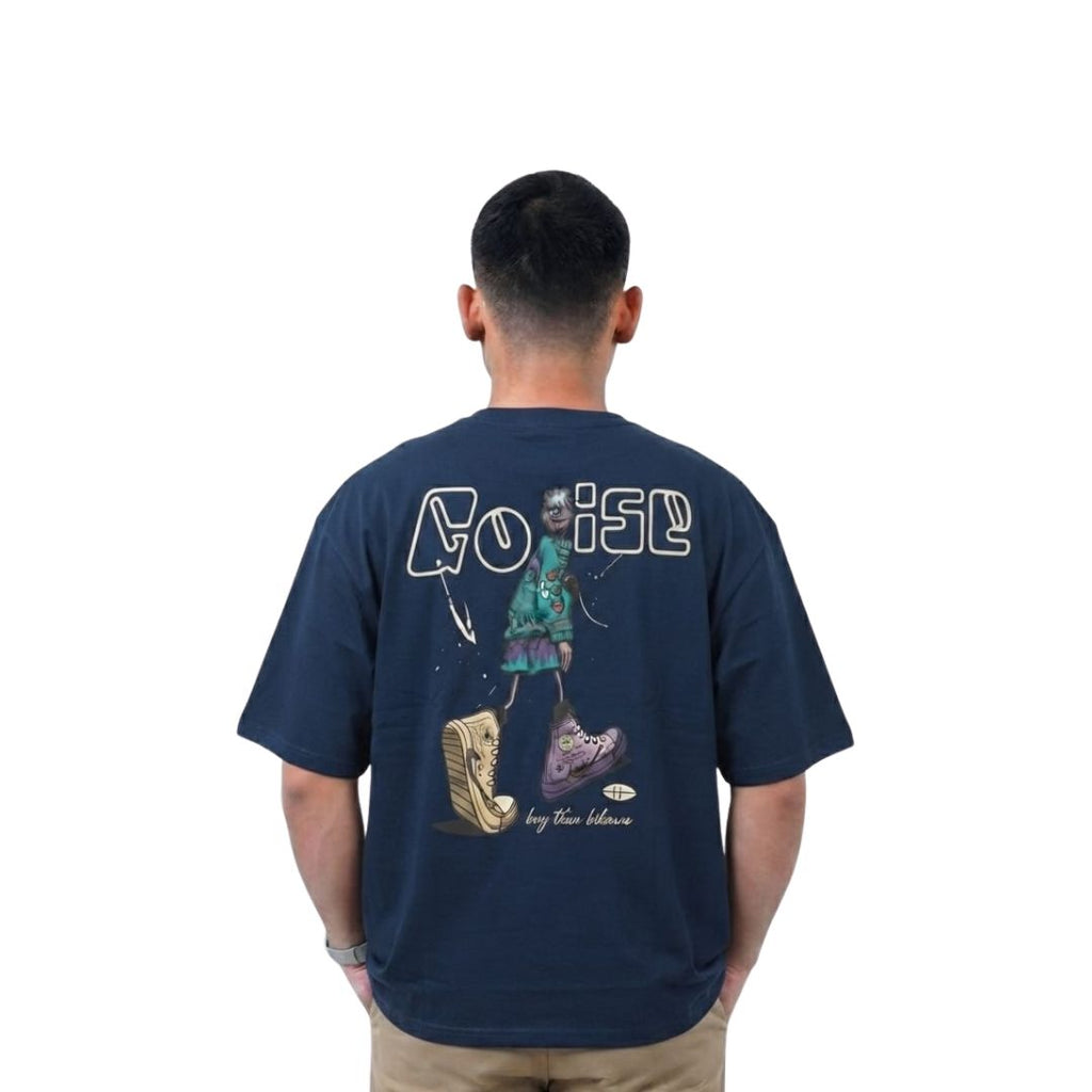 Go Rise Graphic Oversized T-Shirt –  Premium Cotton Front & Back Print | Tee for Men