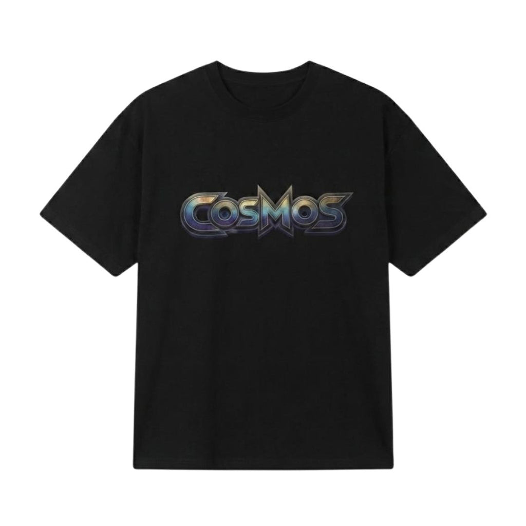 Cosmos Lion Graphic Oversized T-Shirt – Black Premium Cotton Tee for Men