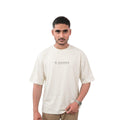 D'MARSA Oversized Off-White Graphic T-Shirt – Music From Another Planet Back Print