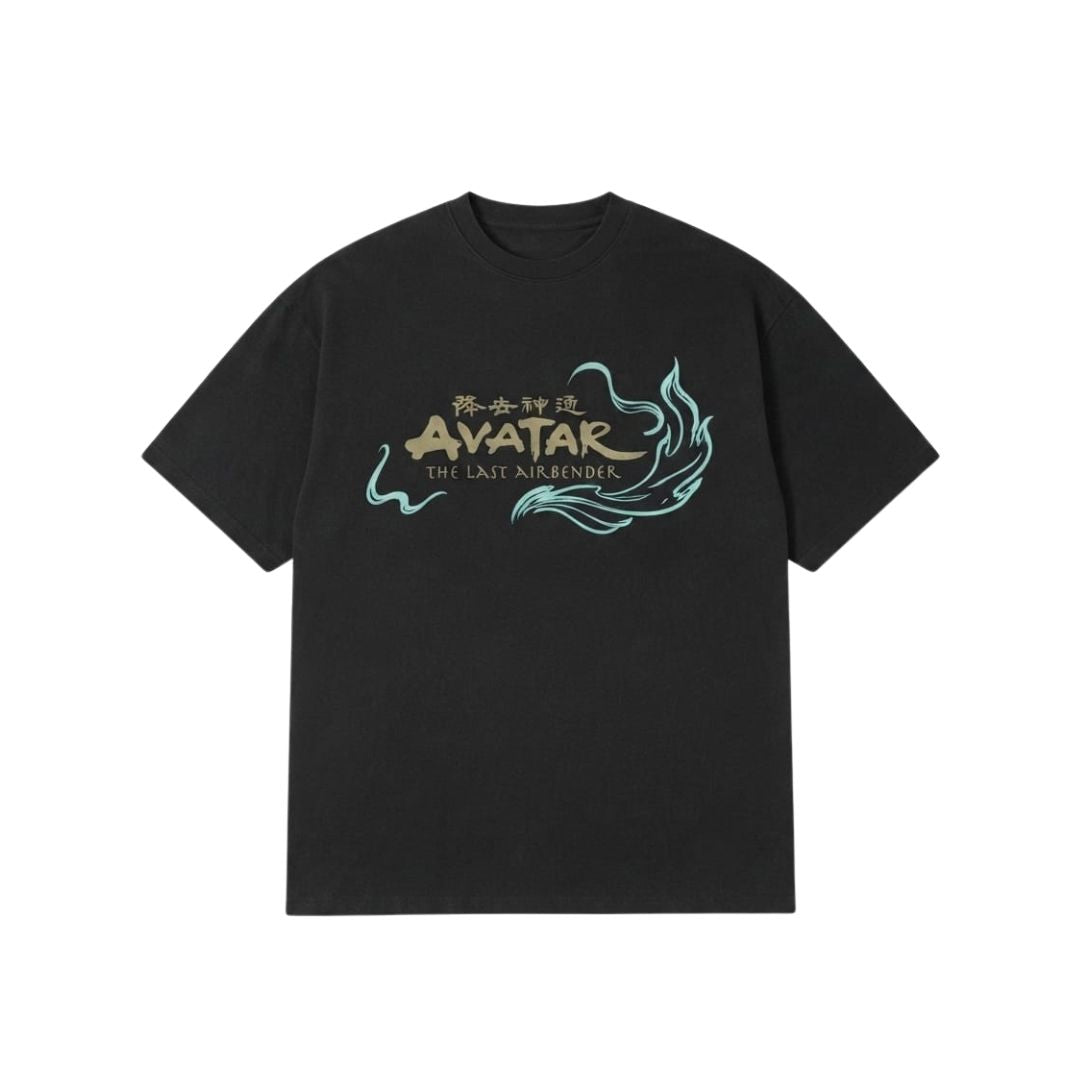 Avatar | The Last Airbender Oversized Graphic T-Shirt – Black | Front & Back Print